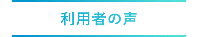 ビットでんき SP 利用者の声 タイトル